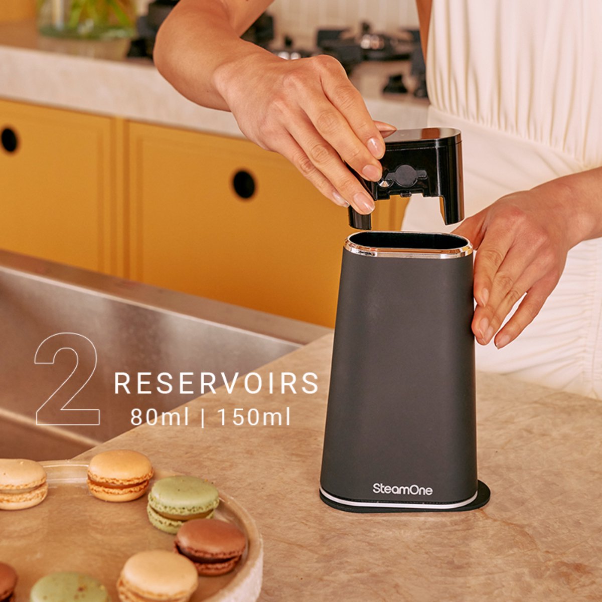 SteamOne James 2 Handstomer Zwart