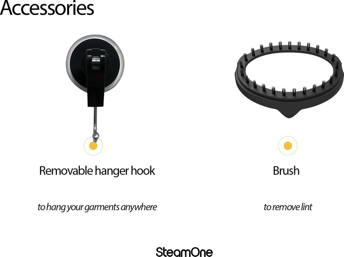 SteamOne S-Travel Kledingstomer Zwart