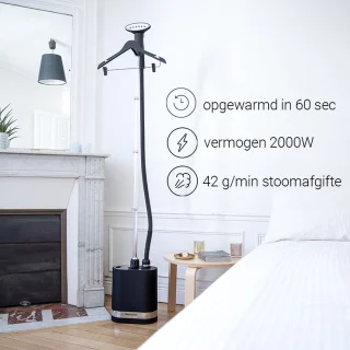 SteamOne Stilys SY70SB kledingstomer zwart