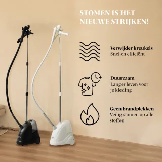 STEAMRS MIDI Verticale Kledingstomer Zwart