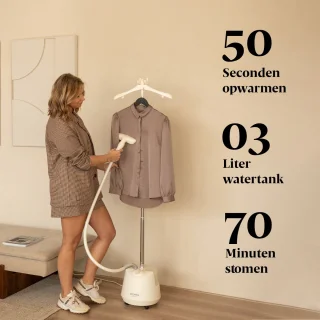 STEAMRS Professionele Luxe Kledingstomer 2200W 3L Zwart