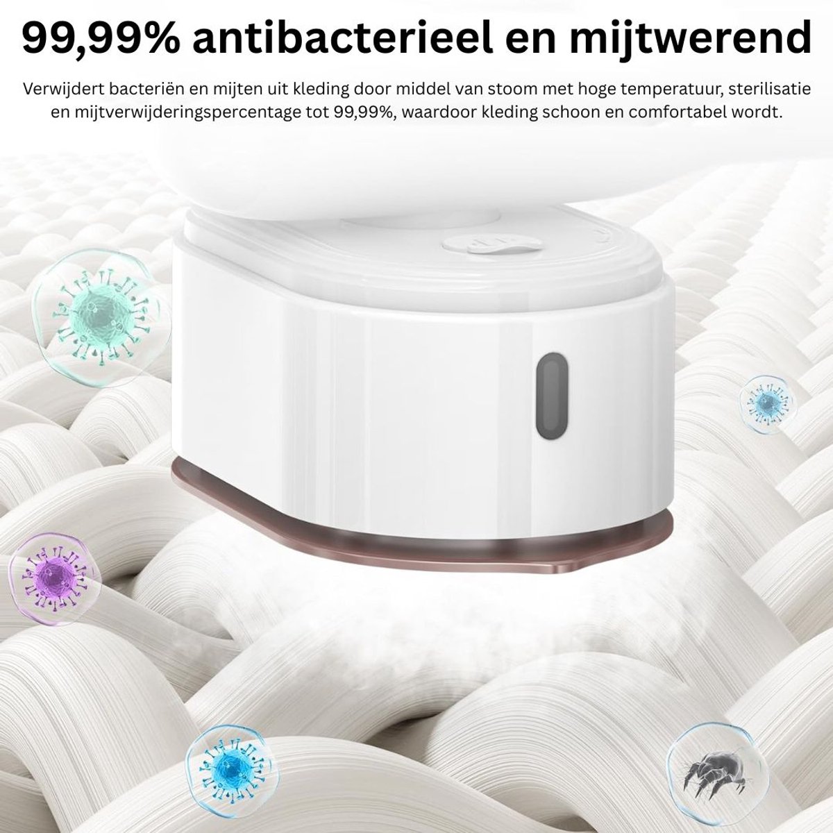 Stomer Kleding Steamer Handstomer Wit
