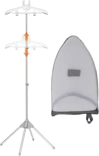 Stomer Kledinghanger Telescopisch 160 cm Grijs