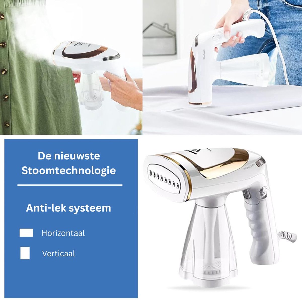 Stomer Kledingstomer Handheld Wit