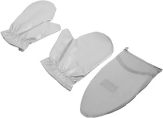Stoom strijkset met stoomhandschoen en mini strijkplank - grijs