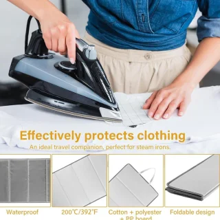 Stoombord voor kleding - Stoomplank Opvouwbaar - Kleding Stomen - Handen Beschermend - 68 x 41 cm - Meerkleurig