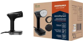 Stoomborstel kledingstomer met keramische plaat, 2280 watt, zwart zilver