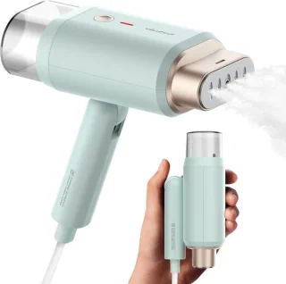 Stoomgenerator Kleding - Stoomapparaat Reis - Kreukels Verwijderen - Snel Verwarmend - 180ml Tank - Groen