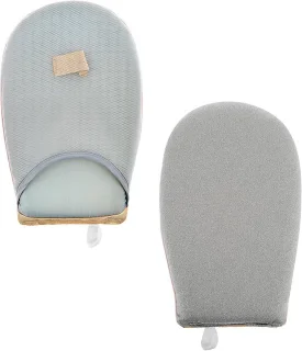 Stoomhandschoen 22 cm grijs