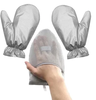 Stoomhandschoen Kleding - Hittebestendige Handschoen - Kleding Stomen - Verstevigde Controle - 25x15 cm - Grijs