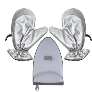 Stoomhandschoen kleding - stomend waterdicht - grijs - 29 x 23 cm