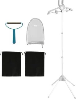 Stoomhanger Kleding - Strijkrek - Kleding Stomen - 360 Graden Rotatie - Verstelbaar 160cm - Grijs