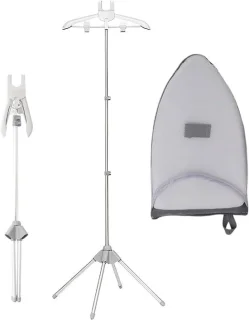 Stoomhanger Kledingrek 80-160 cm Grijs