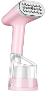 Stoomhangstrijkmachine - Kledingstomer - 800 Watt - Roze