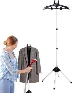 Stoomkledinghanger met houder voor stoomstomer, 160 cm