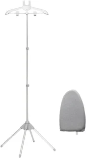 Stoomkledingrek kledingstomerstatief 160x43cm grijs
