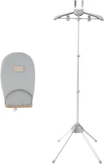 Stoomkledingrek met strijkplankje grijs