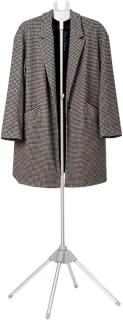 Stoomkledingstandaard draagbare kleerhanger 160 cm grijs