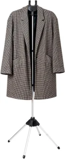 Stoompan Houder - Kledinghanger Droogrek - Kleding Stomen - Inklapbaar Telescopisch - Tot 160 cm - Zilver