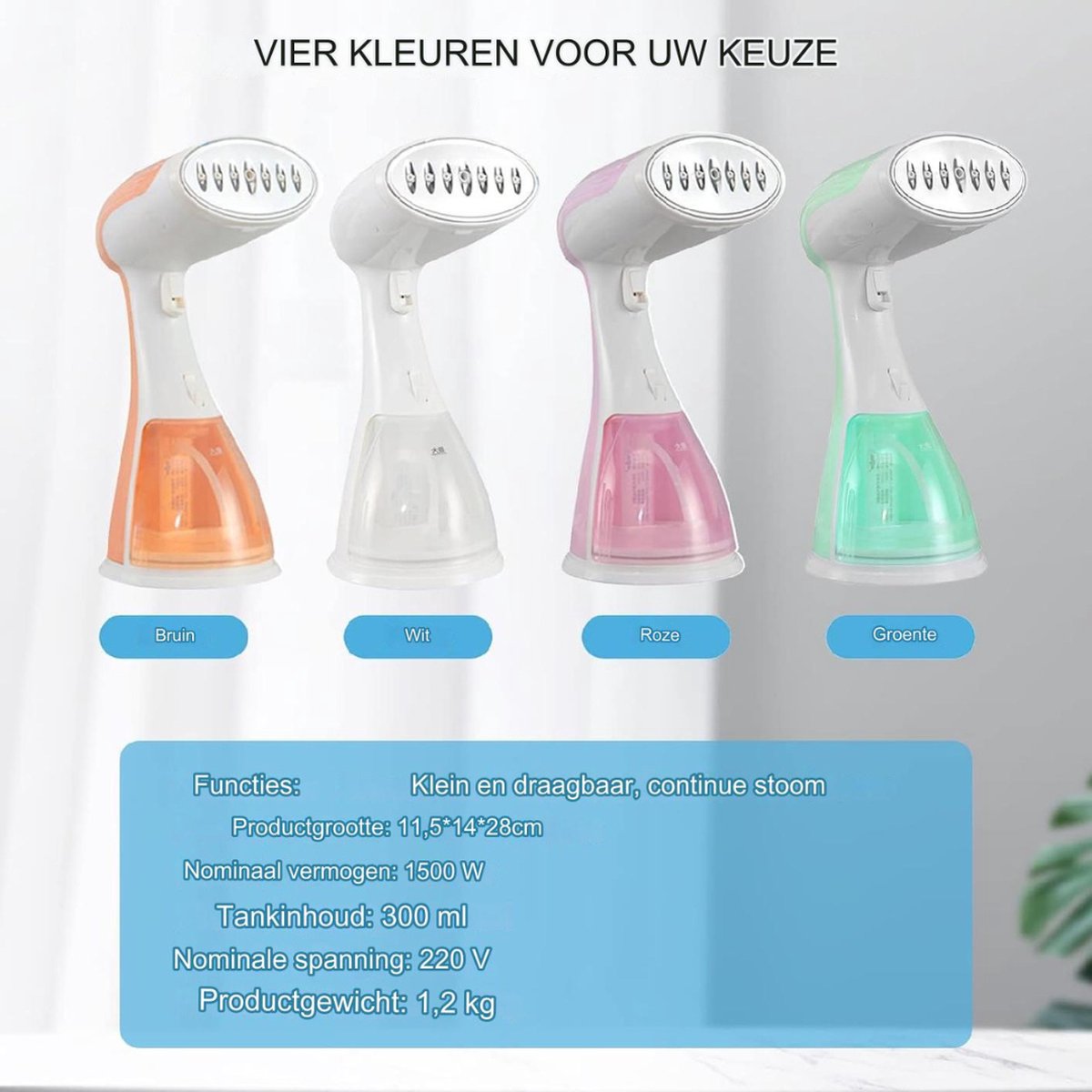 Stoomreiniger Kledingstomer Wit