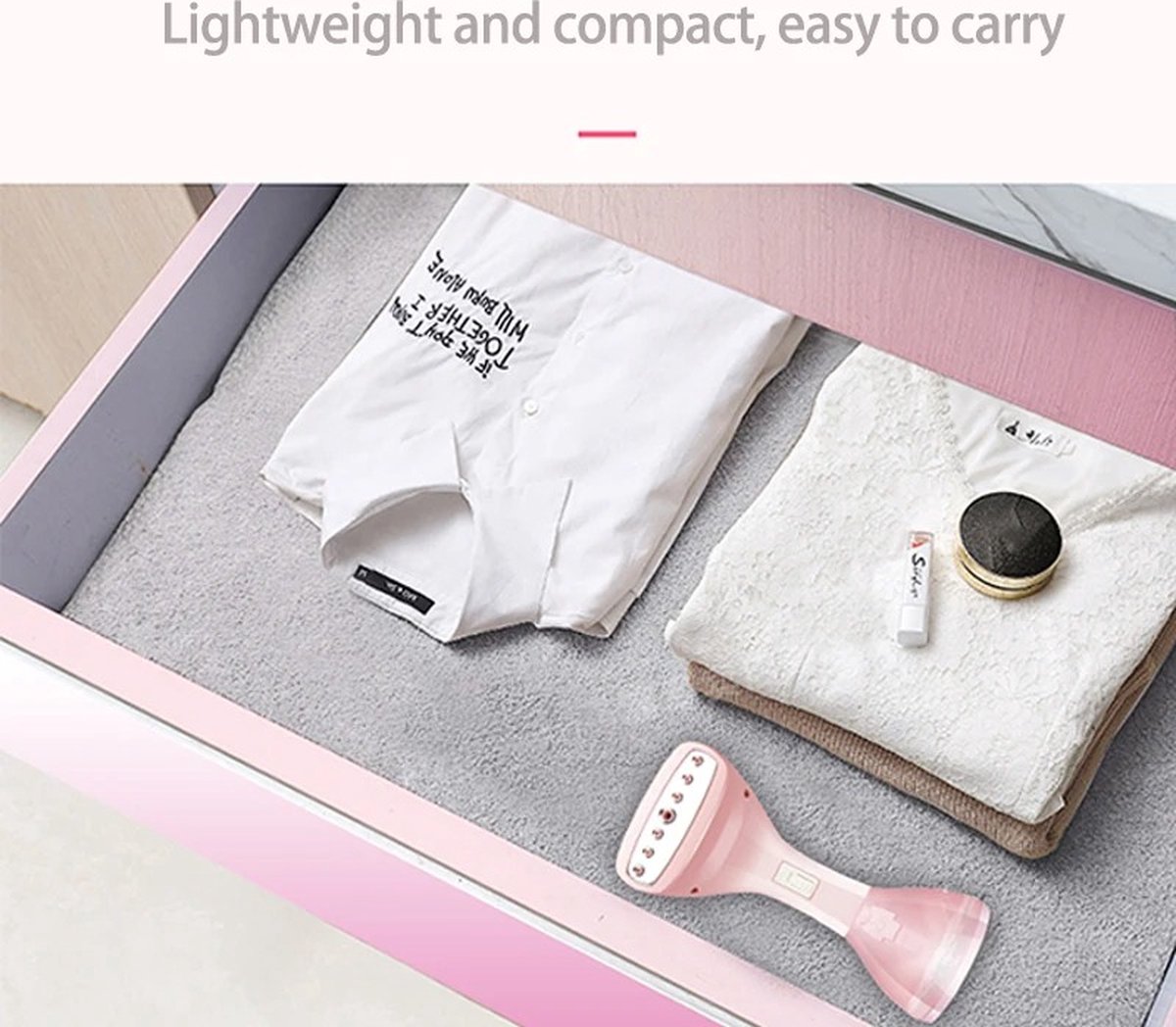 Stoomreiniger Merkennaam Kleding 1500W Roze