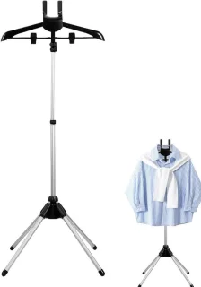 Stoomrek Kleding - Stoombeugel Standaard - Kleding Stomen - In Hoogte Verstelbaar - 85-160 cm - Zwart