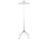 Stoomrek verstelbaar 85-160 cm grijs