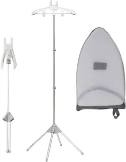 Stoomstandaard kledingrek stomer 160 cm grijs