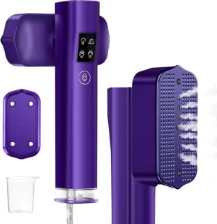 Stoomstrijkijzer en handstomer 100 ml paars