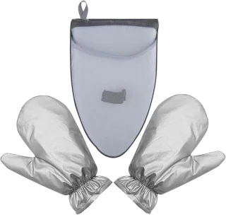 Stoomstrijkijzer handschoen - grijs - 25x15 cm