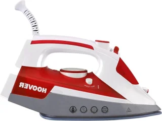 Stoomstrijkijzer - Kledingstomer - Kreukels Verwijderen - Keramische zool - 2500 watt - Grijs rood wit