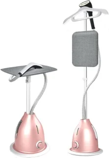 Stoomstrijkijzer kledingstomer roze