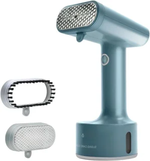 Stoomstrijkijzer met stoomborstel, 1600 watt, blauw