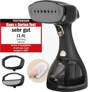 Stoomstrijkijzer zwart 1500W