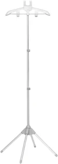 Stoomstrijkijzerhouder met kledingrek, 160 cm, grijs