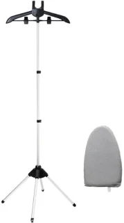 Stoomstrijkrek voor kleding - 160 cm - zwart