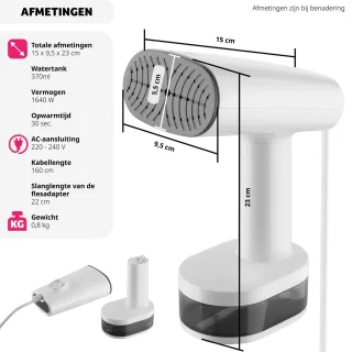 tectake Kledingstomer 4-standen Adapter Reis