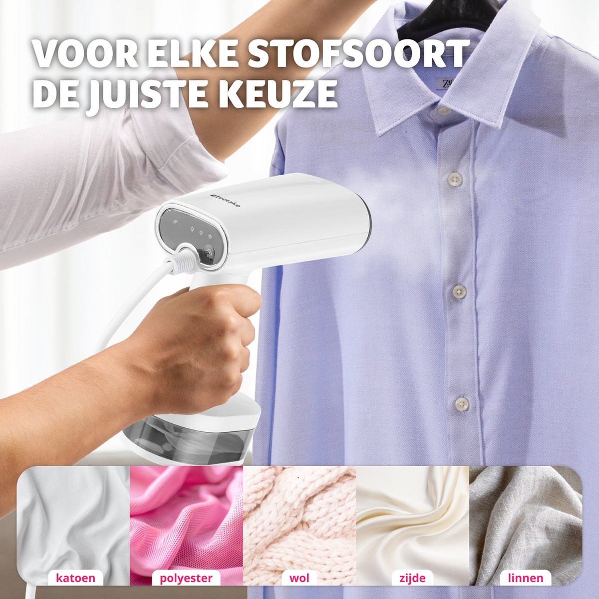 tectake Kledingstomer 4-standen Adapter Reis