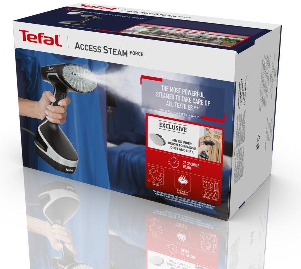Tefal Acces Steam Force DT8250 Kledingstomer Zwart