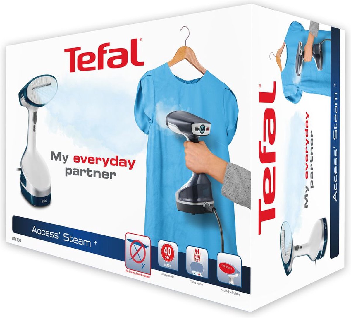Tefal Access Steam+ DT8100 Kledingstomer Wit/blauw