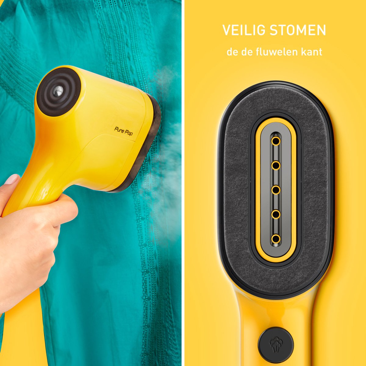 Wat vinden we goed aan de Tefal Pure POP DT2026 Kledingstomer Manhattan Yellow