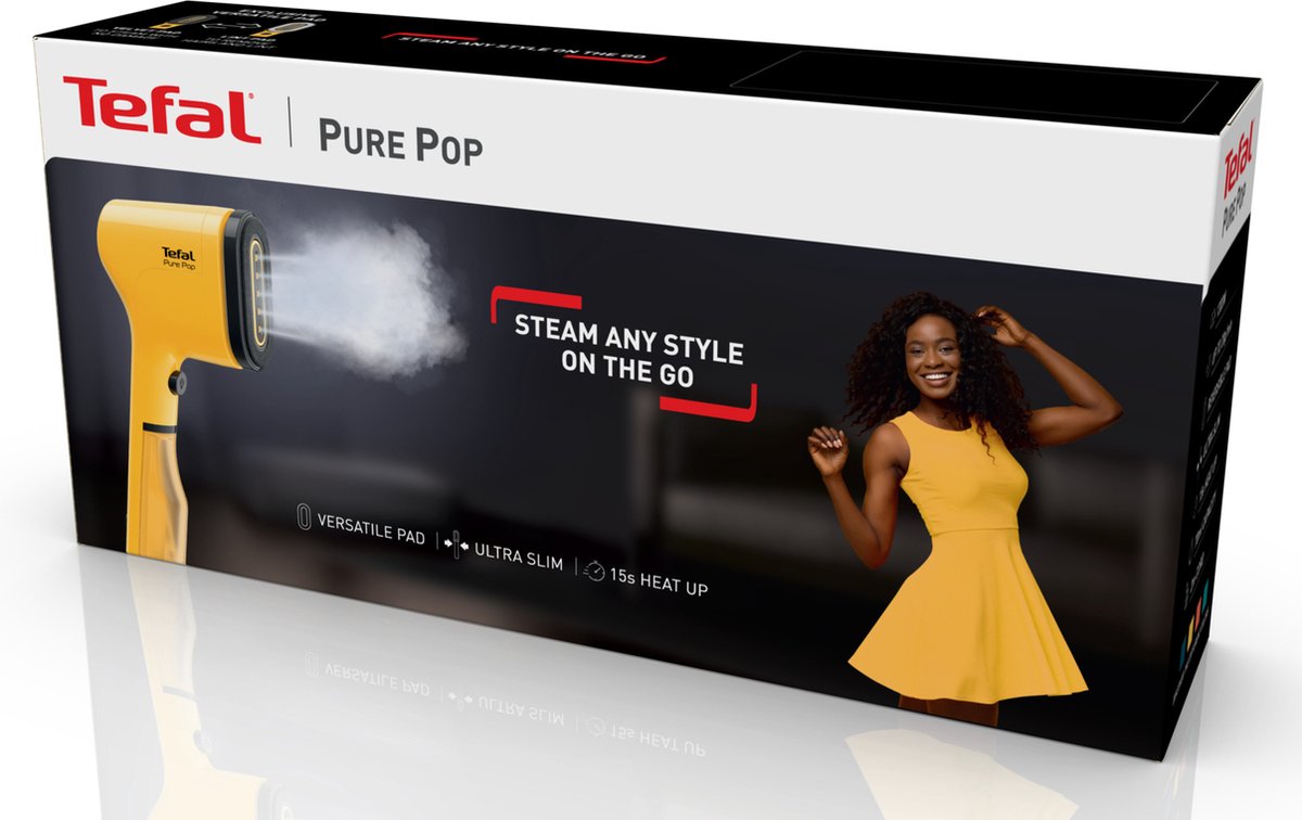 Tefal Pure POP DT2026 Kledingstomer Manhattan Yellow
