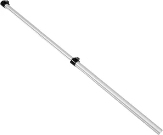 Telescopische kledingstomer stang zilver