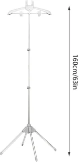 Telescopische stoompanhouder voor kleding