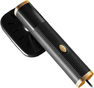 USB Handstomer mini strijkijzer zwart, 10 cm