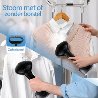 VAIVE TurboSteam Inklapbare Kledingstomer Zwart