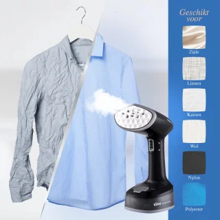 VAIVE TurboSteam Inklapbare Kledingstomer Zwart