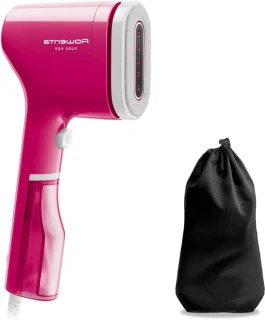 Verticaal stoomstrijkijzer - roze