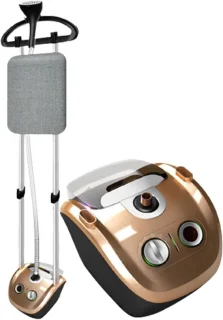Verticale kledingstomer goud