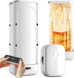 Verticale Stoomreiniger - Kledingstomer - Kleding Verzorgen - Draadloze Afstandsbediening - 900W - Wit